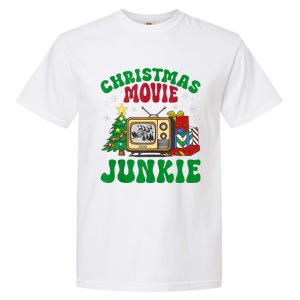 Christmas Movie Junkie Xmas Family Merry Christmas Tank Top Garment-Dyed Heavyweight T-Shirt