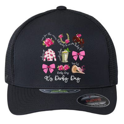 Coquette Mint Julep Big Hat Derby Horse Racing Women Flexfit Unipanel Trucker Cap