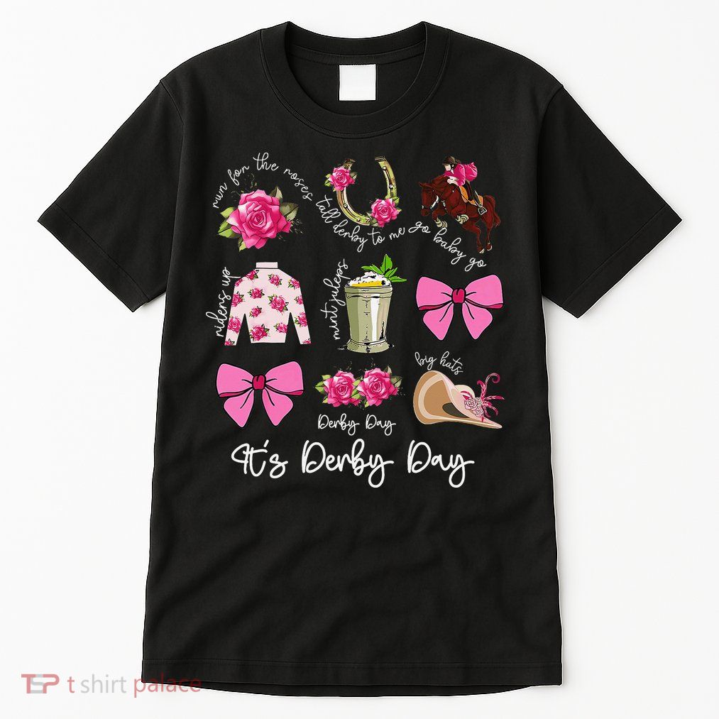Coquette Mint Julep Big Hat Derby Horse Racing Women Tall T-Shirt