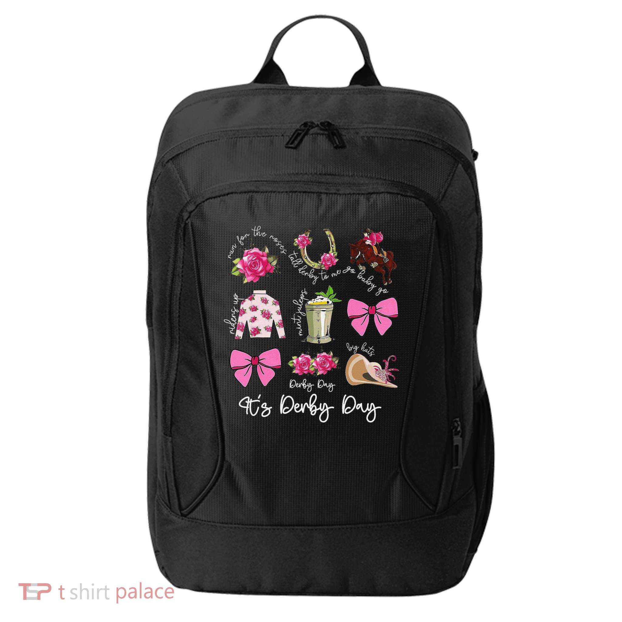 Coquette Mint Julep Big Hat Derby Horse Racing Women City Backpack
