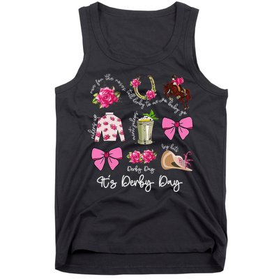 Coquette Mint Julep Big Hat Derby Horse Racing Women Tank Top