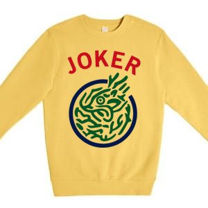 Chinese Mah Jong Joker Tile Mahjong Costume Premium Crewneck Sweatshirt