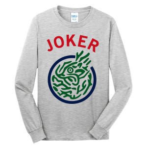 Chinese Mah Jong Joker Tile Mahjong Costume Tall Long Sleeve T-Shirt