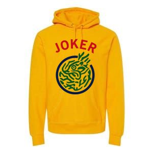 Chinese Mah Jong Joker Tile Mahjong Costume Premium Hoodie