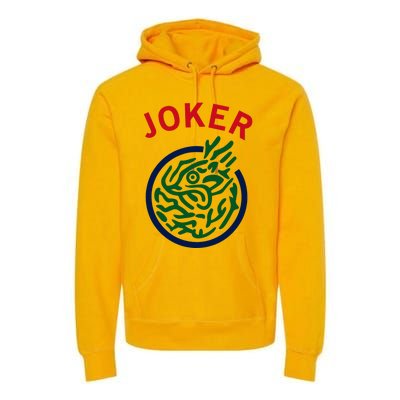 Chinese Mah Jong Joker Tile Mahjong Costume Premium Hoodie