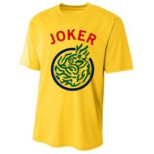 Chinese Mah Jong Joker Tile Mahjong Costume Performance Sprint T-Shirt