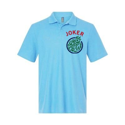 Chinese Mah Jong Joker Tile Mahjong Costume Softstyle Adult Sport Polo