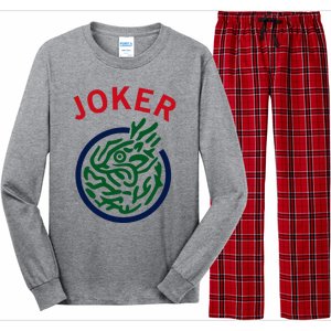 Chinese Mah Jong Joker Tile Mahjong Costume Long Sleeve Pajama Set