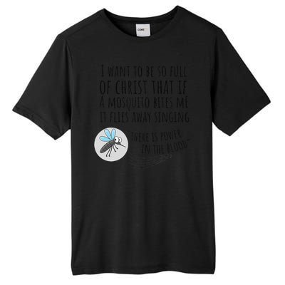 Christian Mosquito Joke Funny Bible & Jesus Tall Fusion ChromaSoft Performance T-Shirt