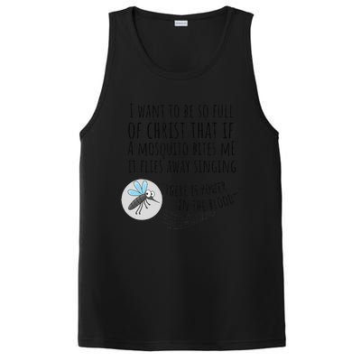 Christian Mosquito Joke Funny Bible & Jesus PosiCharge Competitor Tank