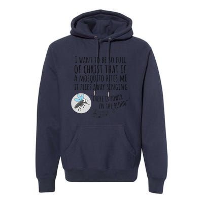 Christian Mosquito Joke Funny Bible & Jesus Premium Hoodie