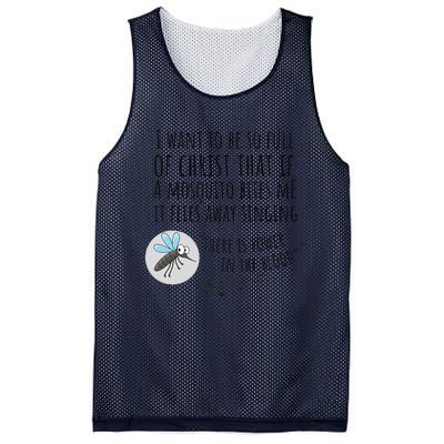 Christian Mosquito Joke Funny Bible & Jesus Mesh Reversible Basketball Jersey Tank