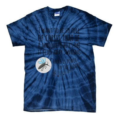 Christian Mosquito Joke Funny Bible & Jesus Tie-Dye T-Shirt