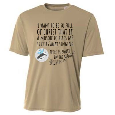 Christian Mosquito Joke Funny Bible & Jesus Cooling Performance Crew T-Shirt