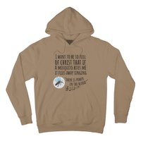 Christian Mosquito Joke Funny Bible & Jesus Hoodie