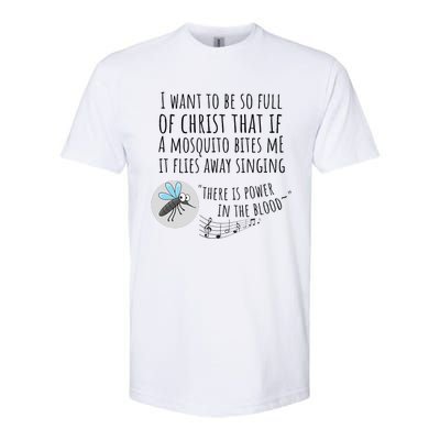 Christian Mosquito Joke Funny Bible & Jesus Softstyle CVC T-Shirt