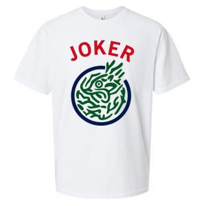 Chinese Mah Jong Joker Tile Mahjong Costume Sueded Cloud Jersey T-Shirt