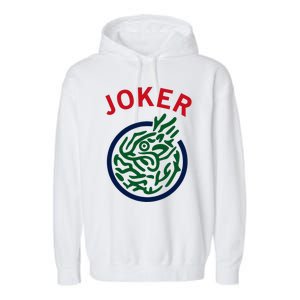 Chinese Mah Jong Joker Tile Mahjong Costume Garment-Dyed Fleece Hoodie