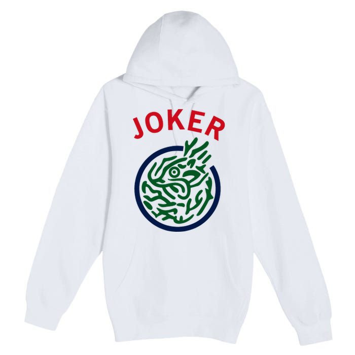 Chinese Mah Jong Joker Tile Mahjong Costume Premium Pullover Hoodie