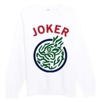 Chinese Mah Jong Joker Tile Mahjong Costume Premium Crewneck Sweatshirt