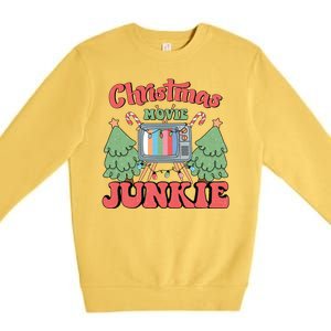 Christmas Movie Junkie Premium Crewneck Sweatshirt