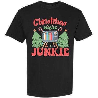 Christmas Movie Junkie Garment-Dyed Heavyweight T-Shirt
