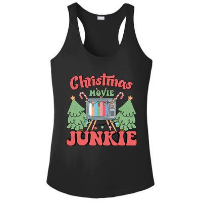Christmas Movie Junkie Ladies PosiCharge Competitor Racerback Tank