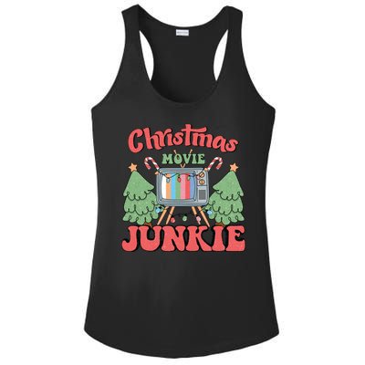 Christmas Movie Junkie Ladies PosiCharge Competitor Racerback Tank