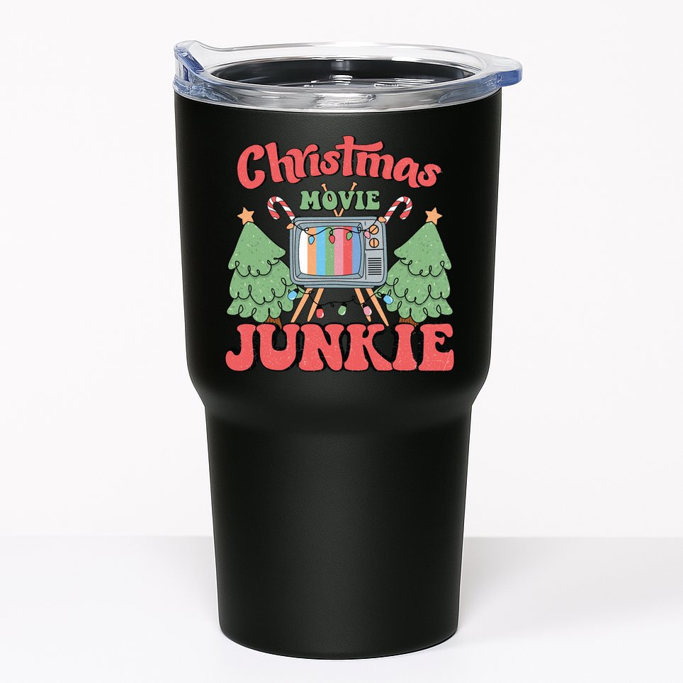 Christmas Movie Junkie Tumbler