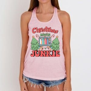 Christmas Movie Junkie Women's Knotted Racerback Tank