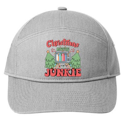 Christmas Movie Junkie 7-Panel Snapback Hat