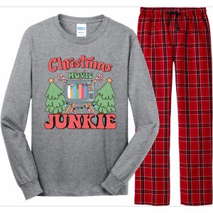 Christmas Movie Junkie Long Sleeve Pajama Set