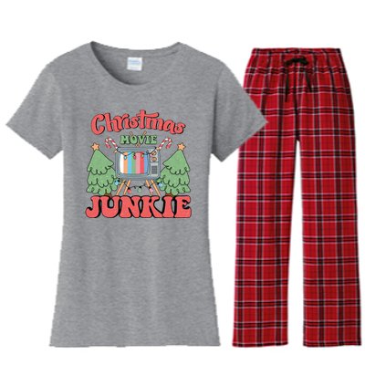 Christmas Movie Junkie Women's Flannel Pajama Set