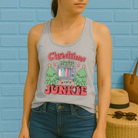 Christmas Movie Junkie Womens Tank Top