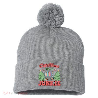 Christmas Movie Junkie Pom Pom 12in Knit Beanie