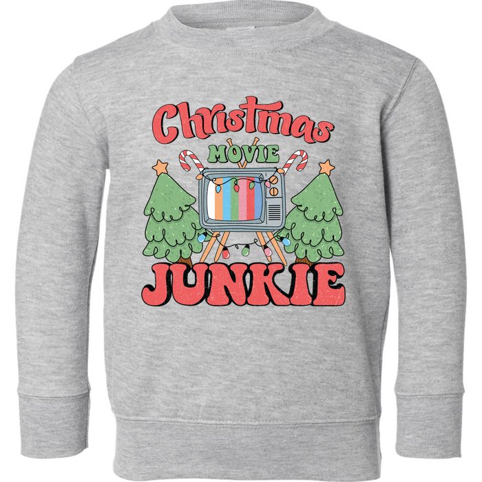 Christmas Movie Junkie Toddler Sweatshirt