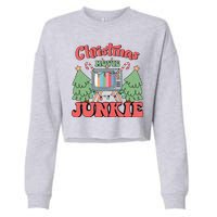 Christmas Movie Junkie Cropped Pullover Crew