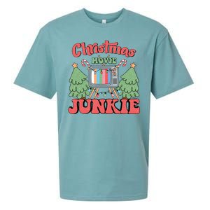 Christmas Movie Junkie Sueded Cloud Jersey T-Shirt