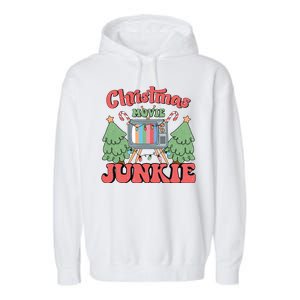 Christmas Movie Junkie Garment-Dyed Fleece Hoodie