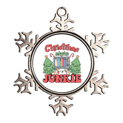 Christmas Movie Junkie Metallic Star Ornament