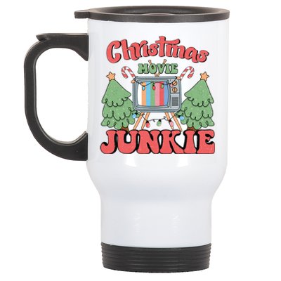 Christmas Movie Junkie Stainless Steel Travel Mug