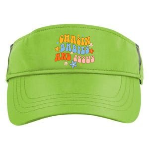 Christian Mom Jesus God Religious Chasin And Jesus Gift Adult Drive Performance Visor