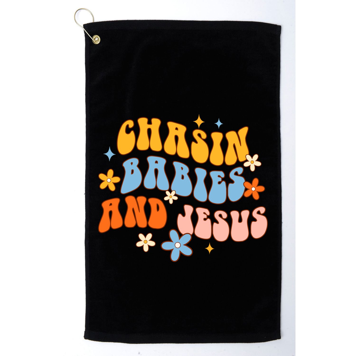 Christian Mom Jesus God Religious Chasin And Jesus Gift Golf Towel