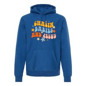 Christian Mom Jesus God Religious Chasin And Jesus Gift Premium Hoodie