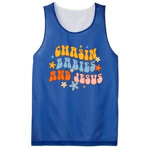 Christian Mom Jesus God Religious Chasin And Jesus Gift Mesh Reversible Basketball Jersey Tank