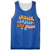 Christian Mom Jesus God Religious Chasin And Jesus Gift Mesh Reversible Basketball Jersey Tank