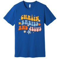 Christian Mom Jesus God Religious Chasin And Jesus Gift Premium T-Shirt