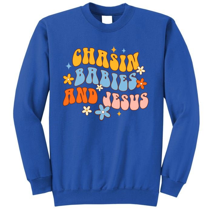 Christian Mom Jesus God Religious Chasin And Jesus Gift Tall Sweatshirt