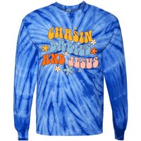 Christian Mom Jesus God Religious Chasin And Jesus Gift Tie-Dye Long Sleeve Shirt