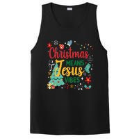 Christmas Means Jesus Vibes Xmas Women Christian Nativity PosiCharge Competitor Tank